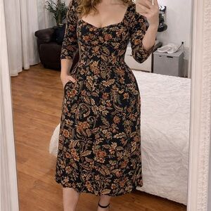 Floral cotton dress